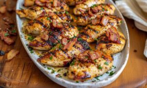 Garlic Bacon Brown Sugar Grilled Chicken