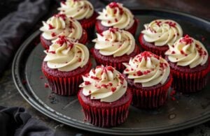 Cupcakes: Red Velvet Iced Truffle Filled