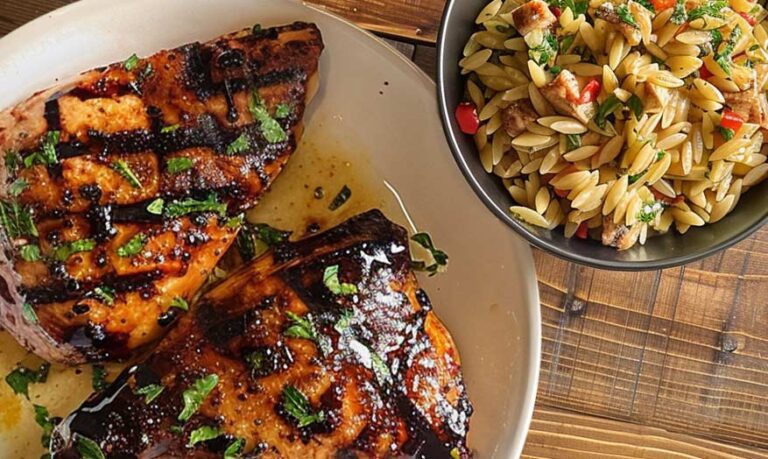Honey Balsamic Grilled Chicken & Orzo Package