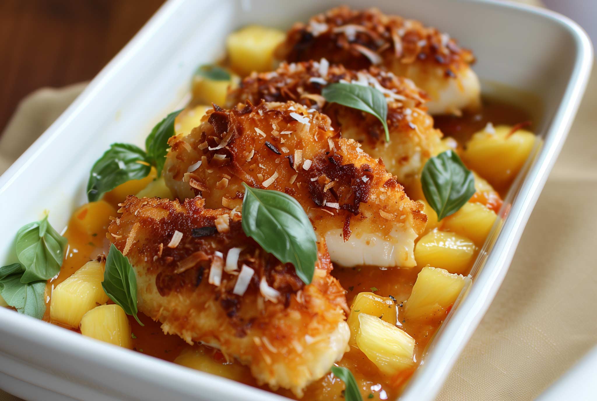 Coconut Crusted Chicken Tender