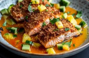 Caribbean Coconut Salmon