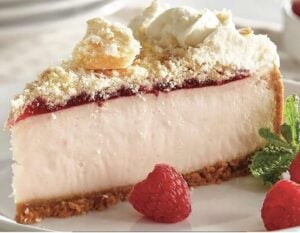 Raspberry Donut Cheesecake